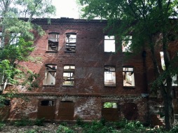 Derelict barracks block